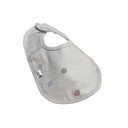 Sivi podbradnik od muslina Kindsgut Dots