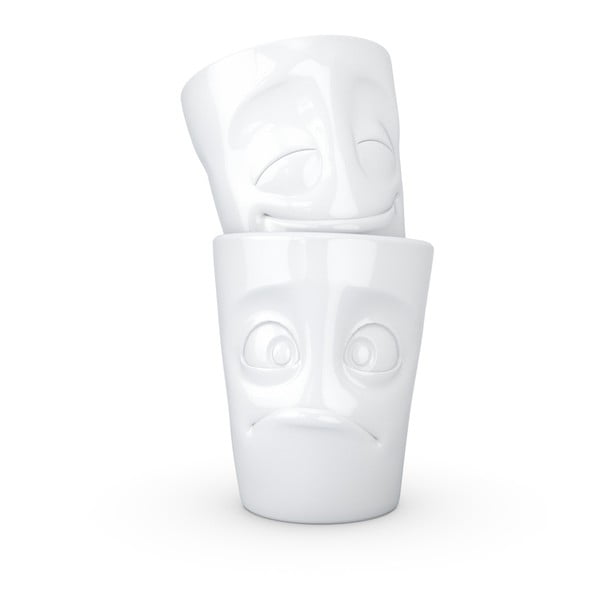 Set od dvije bijele porculanske šalice 58products Chery & Baffled-image-1