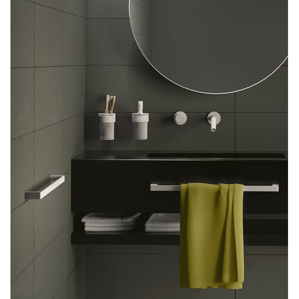 Bijela staklena zidna čaša za četkice za zube Gedy Pirenei – Sapho-image-1