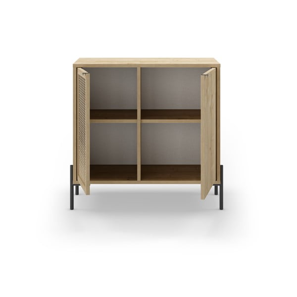 Niska komoda u dekoru hrasta u prirodnoj boji 80x80 cm Inca – Marckeric-image-3