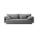 Svijetlo siva baršunasti sofa 220 cm Torino – Micadoni 