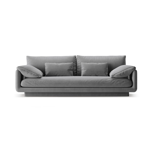 Svijetlo siva baršunasti sofa 220 cm Torino – Micadoni 