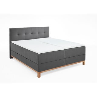 Tamno sivi boxspring krevet s prostorom za pohranu 180x200 cm Catania - Meise Möbel