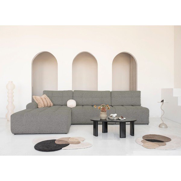 Svjetlo smeđa sklopiva/s prostorom za odlaganje kutna garnitura (s lijevim kutom) Lulu – Miuform-image-1