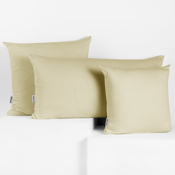 Set od 2 sivo-bež pamučne jastučnice DecoKing Amber Beige, 40 x 40 cm-image-1