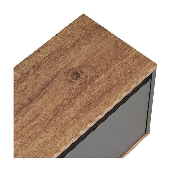 Antracitno siva TV komoda 160x42x30 cm Sentinel – Kalune Design-image-4