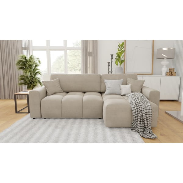 Bež kutna garnitura (promjenjiva) Luki – Ropez-image-1