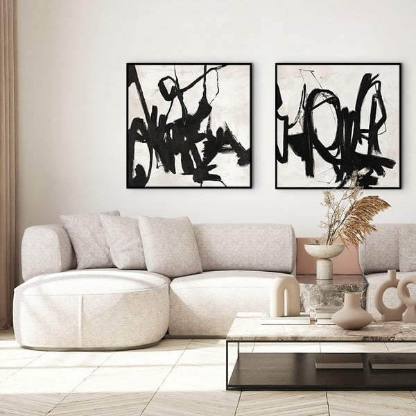 Ručno oslikana slika 100x100 cm Playblack 2 - Malerifabrikken-image-4