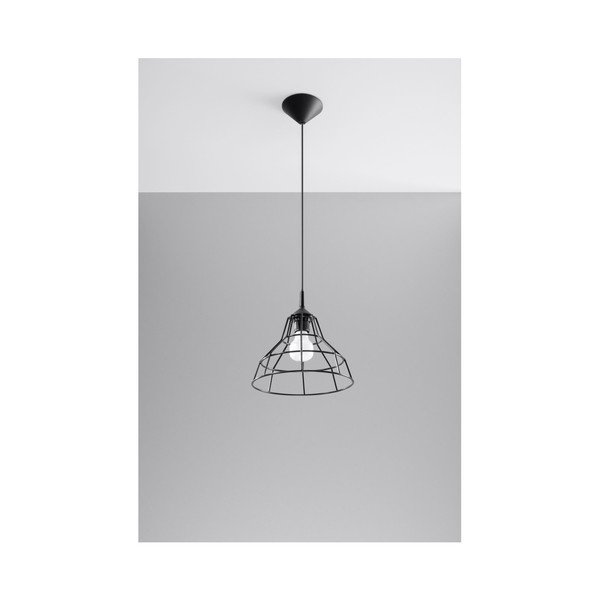 Crna viseća lampa Sollux Asama-image-1