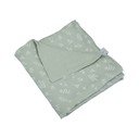 Zelena deka za bebe od muslina 75x75 cm – Bébé Douceur