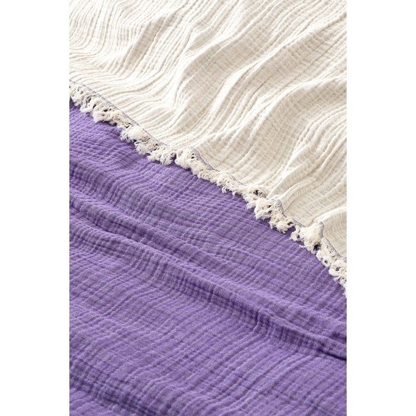 Ljubičasti prekrivač od muslina za bračni krevet 230x250 cm – Mijolnir-image-1