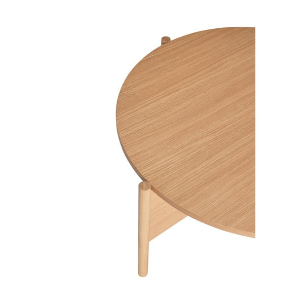 Okrugli stolić za kavu u dekoru hrasta u prirodnoj boji ø 86 cm Heritage – Hübsch-image-2
