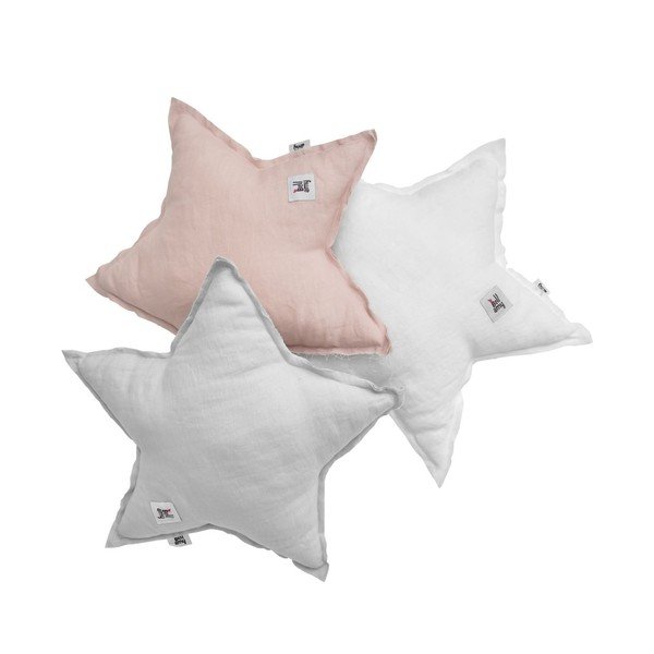 Sivi dječji jastuk u obliku zvijezde BELLAMY Stone Gray-image-2