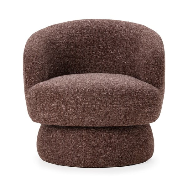 Ljubičasta/smeđa okretna fotelja Dali – MOME-image-2