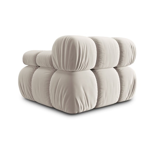 Bež baršunasti modularna sjedeća garnitura (s desnim kutom) Bellis – Micadoni -image-4