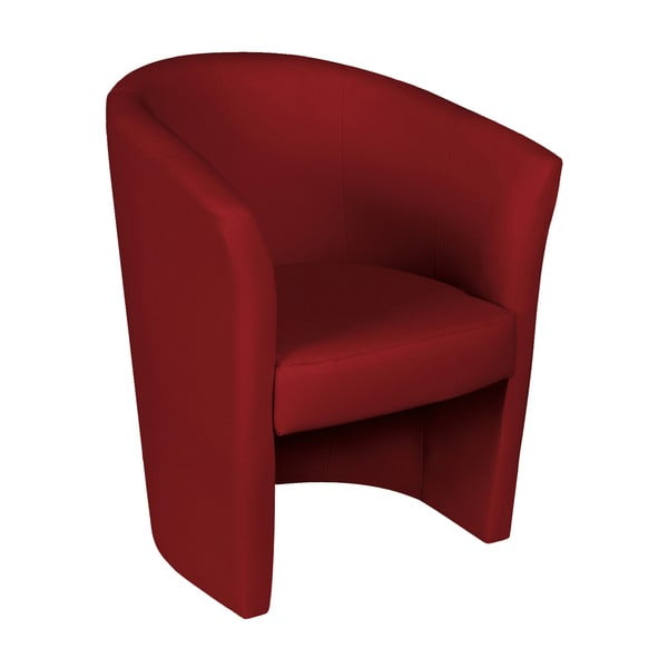 Evergreen House Galia crvena kožna fotelja