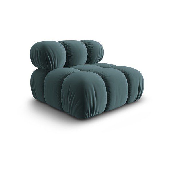 Petrolej zelena baršunasta modularna sjedeća garnitura () Bellis – Micadoni Home-image-3