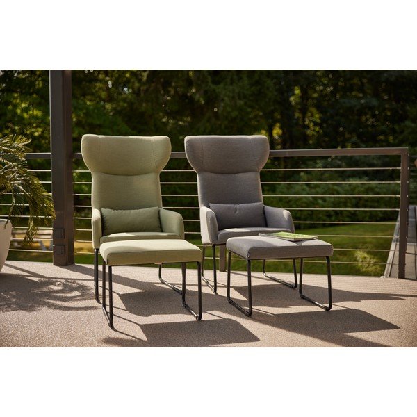 Siva podstavljena vrtna fotelja Chris – Hartman-image-1