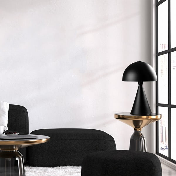 Crna stolna lampa s metalnim sjenilom (visina 52 cm) Dodo – Opviq lights-image-1