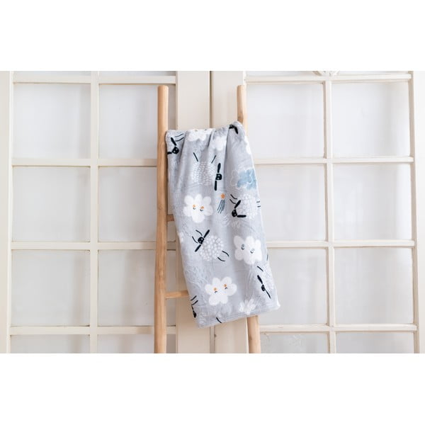 Siva deka za bebe od mikropliša 150x200 cm Sheep – My Home