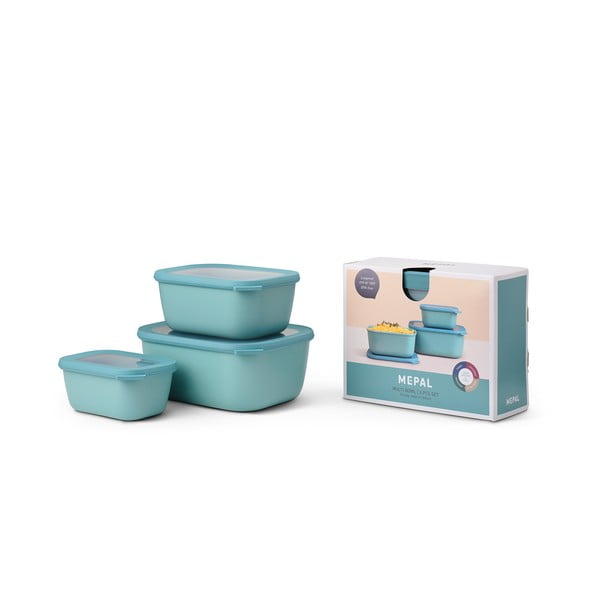 Set od 3 tirkizne posude za hranu Mepal Maxi -image-2