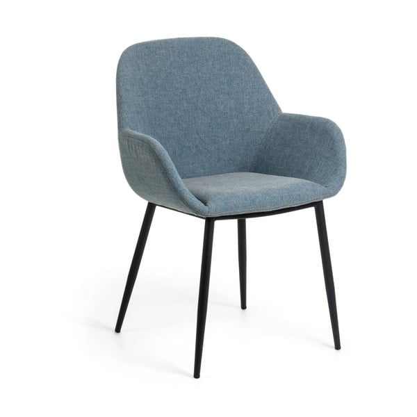 Plava podstavljena blagovaonska stolica Konna – Kave Home