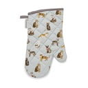 Plava pamučna kuhinja rukavice Cooksmart ® znatiželjne mačke