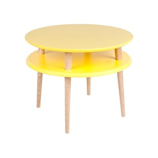 Žuti stolić za kavu Ragaba UFO ⌀ 57 cm