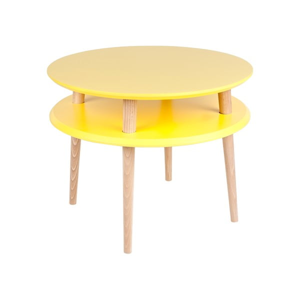 Žuti stolić za kavu Ragaba UFO ⌀ 57 cm