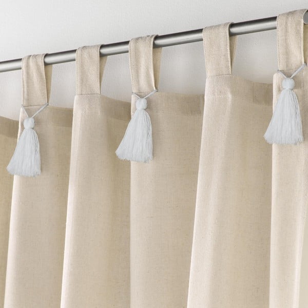 Bež zavjesa 140x240 cm Cyrine – douceur d'intérieur-image-1