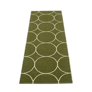 Tamno zelena unutarnja i vanjska staza 70x200 cm Boo Dark Olive – Pappelina