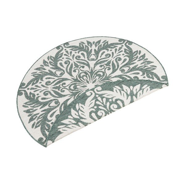 Zeleno-krem vanjski tepih NORTHRUGS Madrid, ⌀ 140 cm-image-3