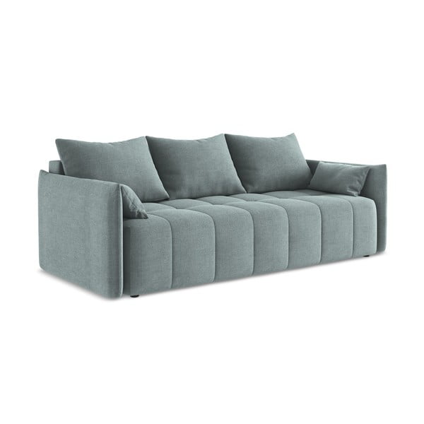 Plava sklopiva/s prostorom za odlaganje sofa 225 cm Moku – Makamii-image-1