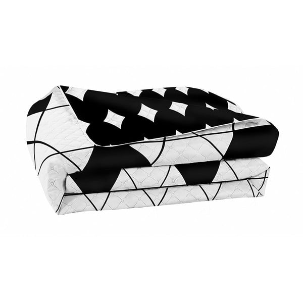 Crno-bijela dvostrana navlaka od mikrovlakana DecoKing Hypnosis Harmony, 170 x 210 cm