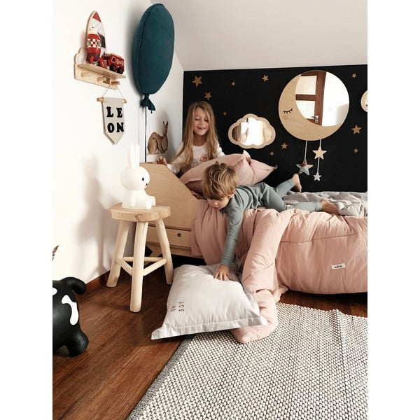 Svijetlo siva pamučna deka za bebe 80x100 cm - Malomi Kids-image-2