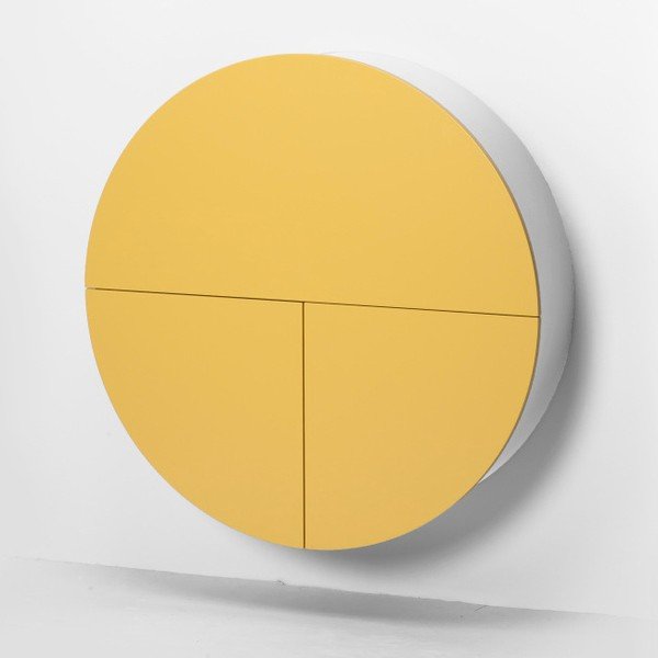 Žuto-bijeli višenamjenski zidni stol EMKO Pill-image-3