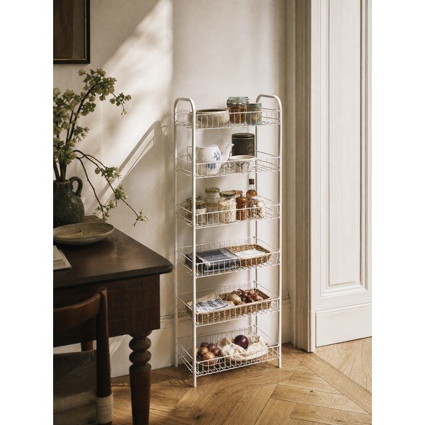 Bijeli metalni regal 41x104x23 cm Monaco – Metaltex-image-1