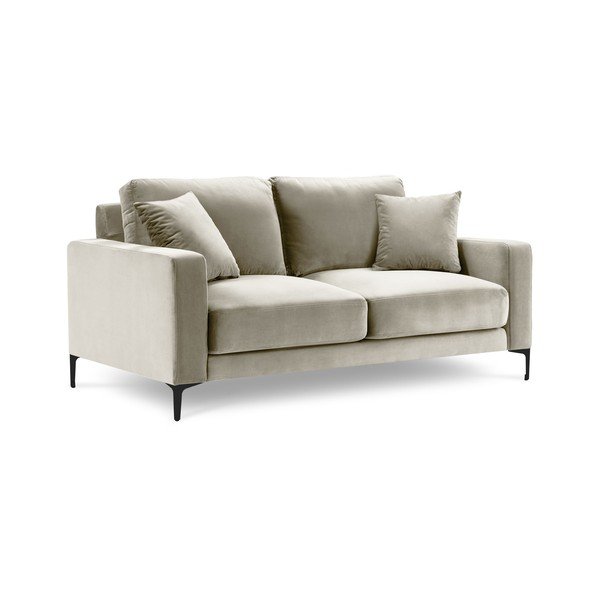 Bež baršunasta sofa Kooko Home Harmony, 158 cm-image-2
