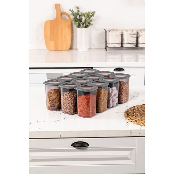 Posude za namirnice u setu 12 kom za čuvanje hrane Fresco – Hermia-image-1