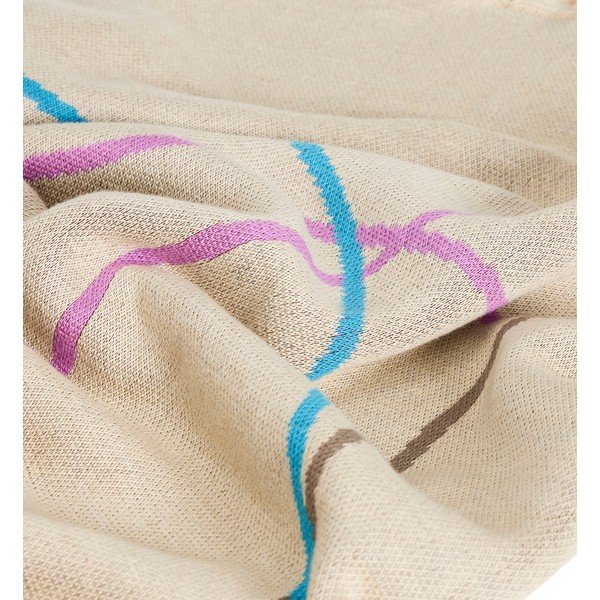 Bež pamučni pokrivač 200x140 cm Outline - Hübsch-image-1