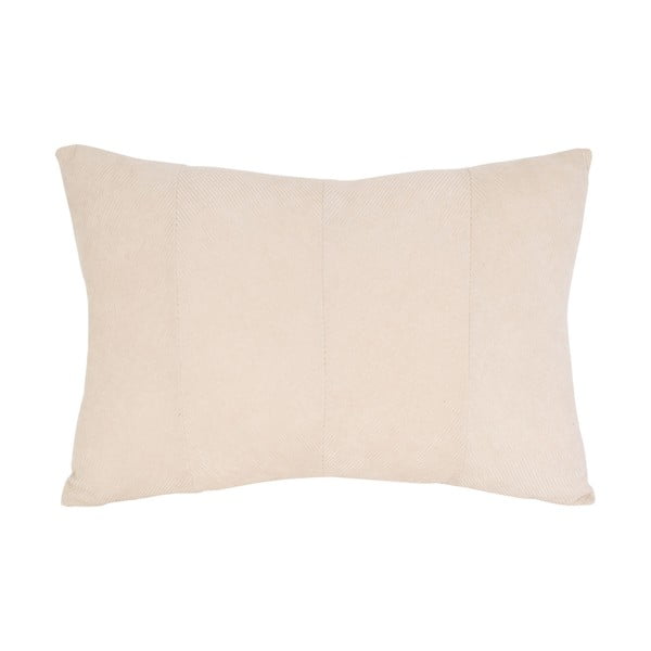Krem baršunasti jastuk PT LIVING Velvet, 60 x 30 cm