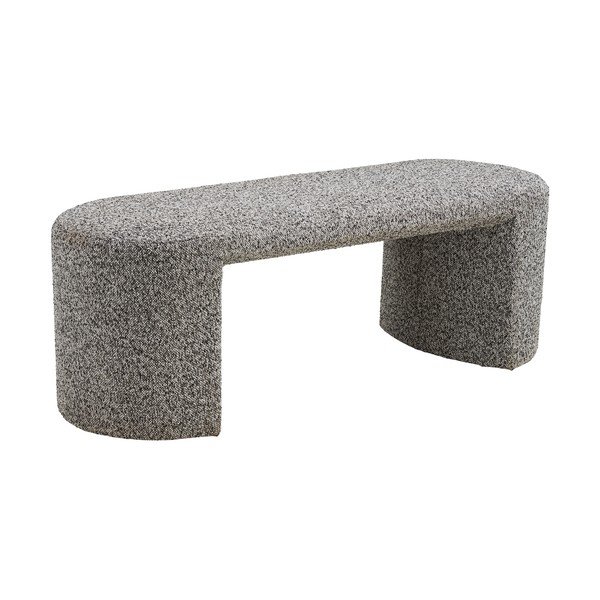 Siva klupa od bouclé tkanine Westport – House Nordic-image-2