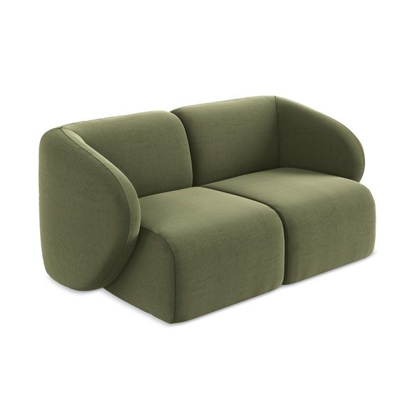 Zelena baršunasti sofa 174 cm Lani – Makamii-image-2