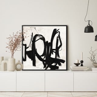 Ručno oslikana slika 100x100 cm Playblack 2 - Malerifabrikken