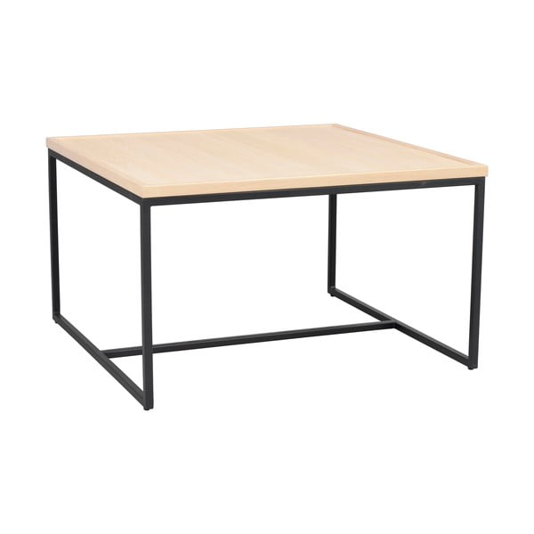 Stolić za kavu s hrastovom pločom stola u prirodnoj boji ø 80 cm Deerfield – Rowico-image-2