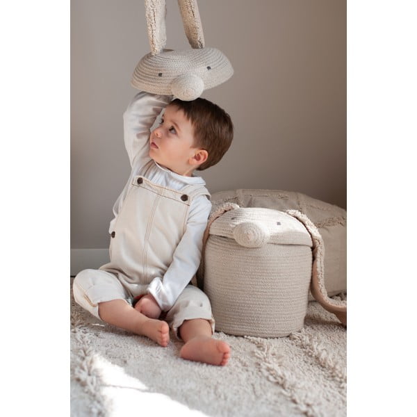 Krem tekstilna dječja kutija za pohranu ø 25x30 cm Rita the Rabbit – Lorena Canals-image-2