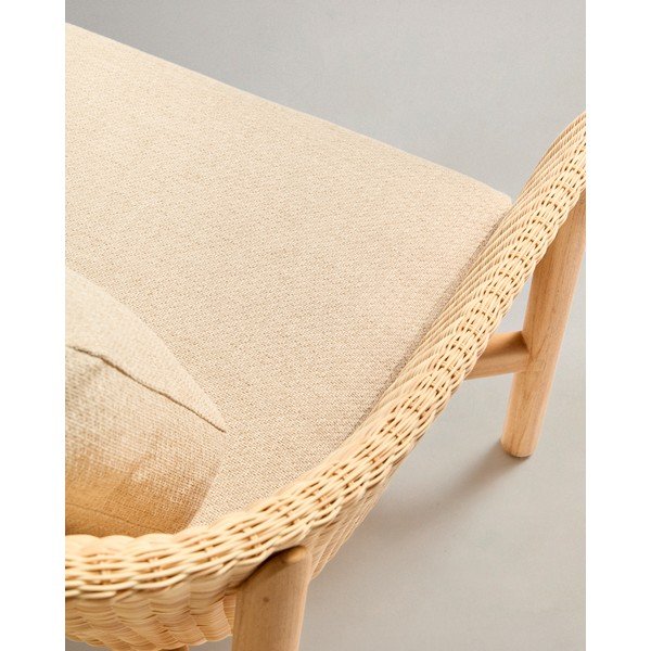 Bež/u prirodnoj boji podstavljena vrtna sofa Galea – Kave Home-image-4