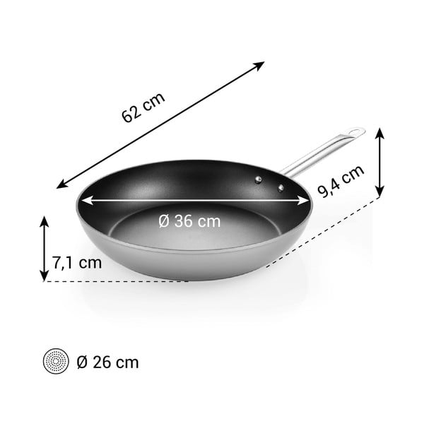 Aluminijska tava s neprijanjajućom površinom ø 36 cm GrandChef+ – Tescoma-image-1