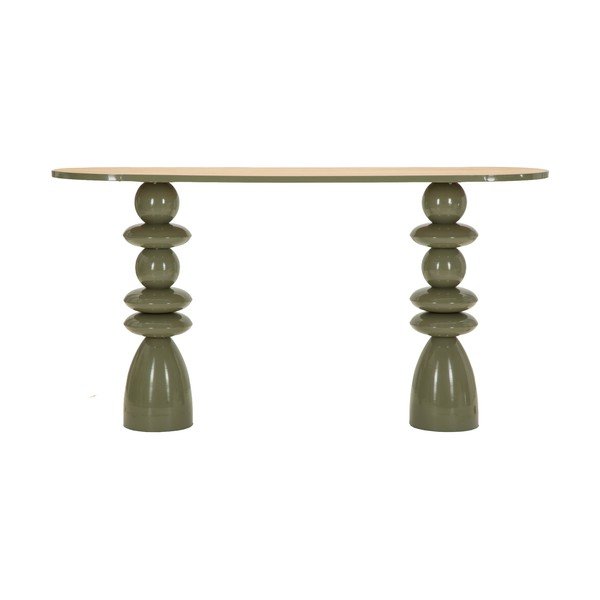 Zeleni metalni pomoćni stol 45x150 cm Metal Console – Mauro Ferretti-image-2