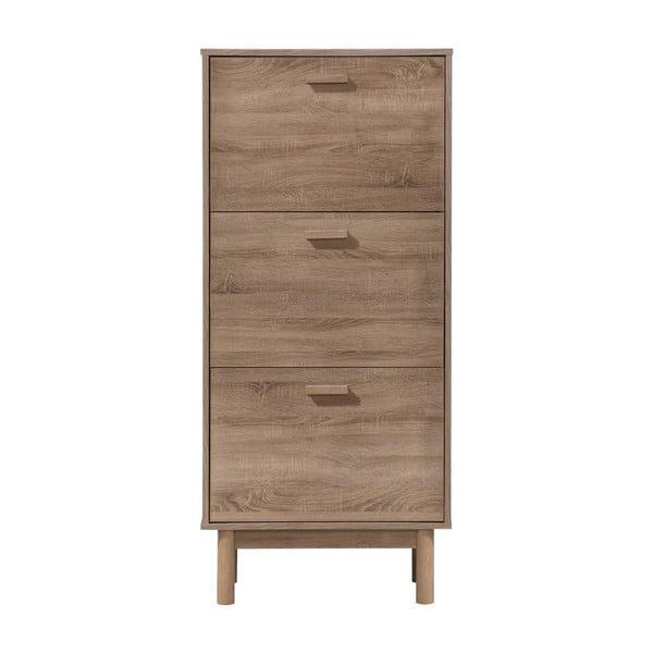 Preklopni ormarić za cipele u dekoru hrasta u prirodnoj boji Melanie – Støraa-image-1